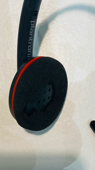 Cuffie Plantronics Professionali Nere e Rosse