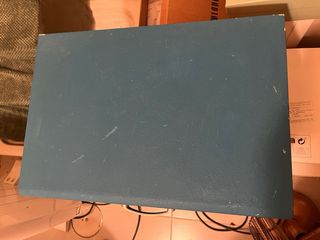 Mesilla de noche azul 2 cajones