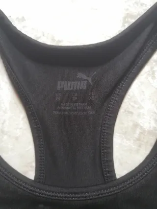 Top sportivo Puma nero taglia XS