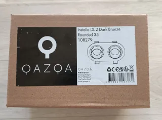 -> Foco doble empotrable bronce