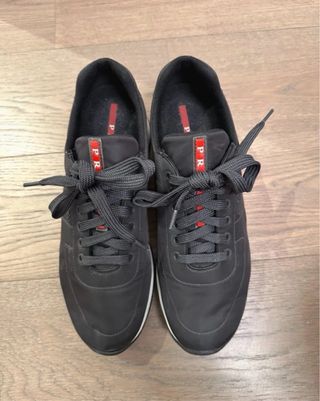 Deportivas Prada Nylon Negras/Grises