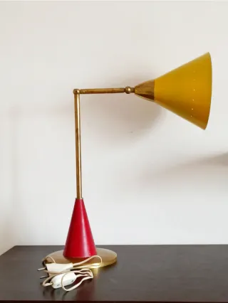 Lampada da tavolo anni '60 stile Stilnovo