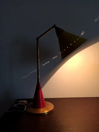 Lampada da tavolo anni '60 stile Stilnovo