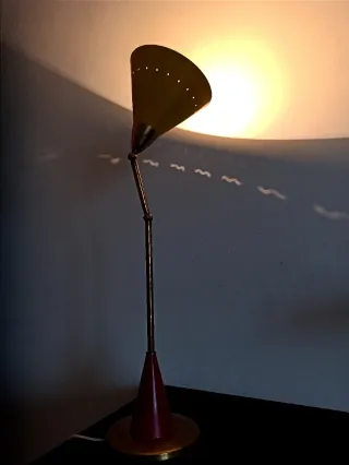 Lampada da tavolo anni '60 stile Stilnovo