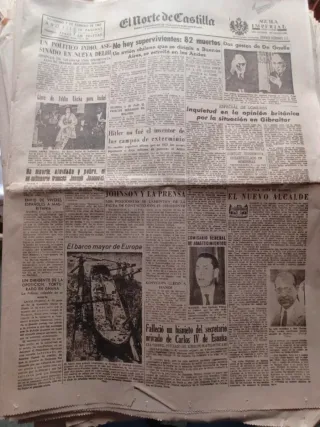 Periódicos antiguos El Norte de Castilla