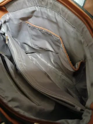 Borsa a mano in ecopelle marrone