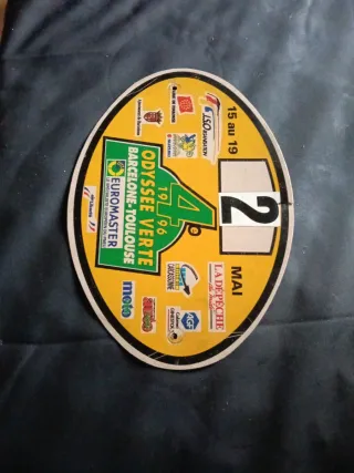 Dorsal Placa Plástico Odyssée Verte 1996