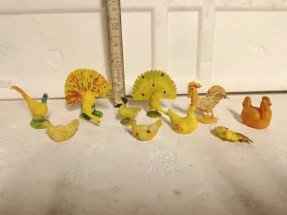 Animali Presepe Plastica Giallo Arancio