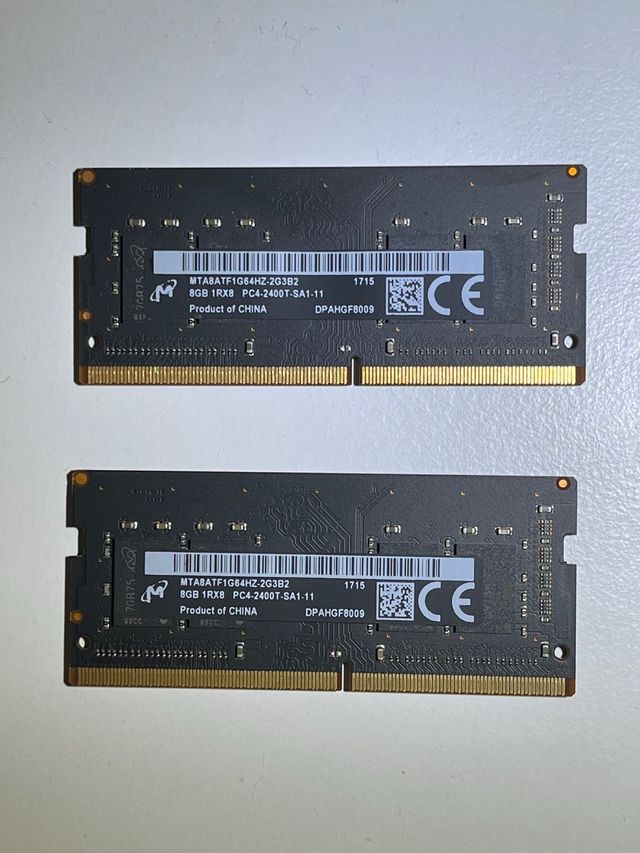 16GB (2x8) DDR4 RAM (iMac y portatiles)