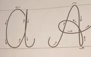 Alfabeto per scritte in tricotin