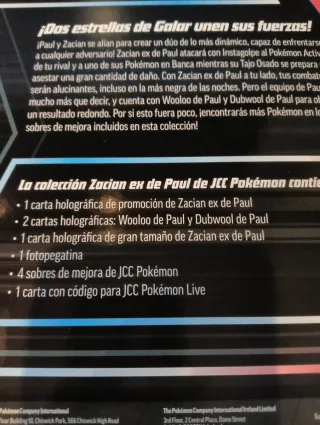 Caja de zacian de paul
