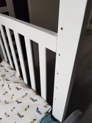 Cuna convertible blanca