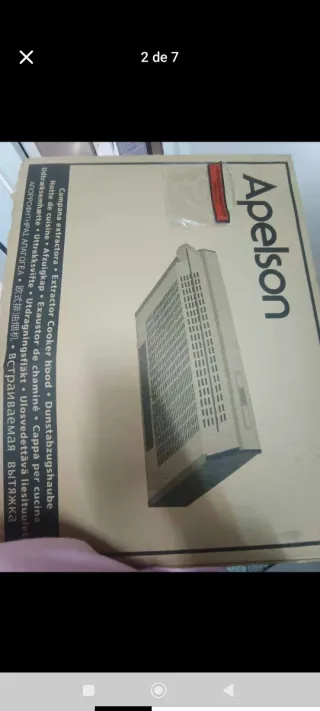 Campana extractora nueva Apelson