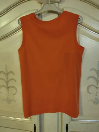 T-shirt smanicata arancione bambino 11 anni