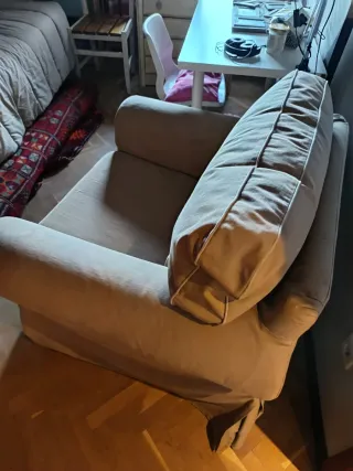 Poltrona beige Ikea Ektrop