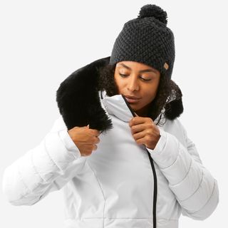 Chaqueta de esquí y nieve impermeable semi-larga Mujer