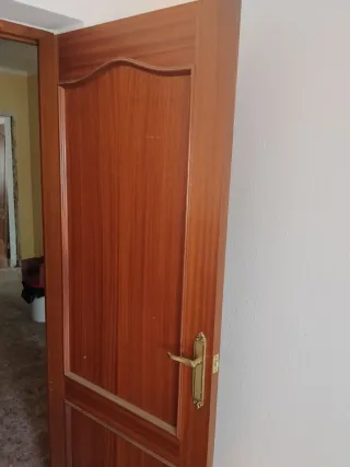 Puertas de madera con cristal