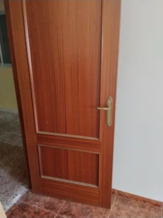 Puertas de madera con cristal