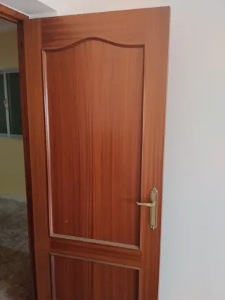 Puertas de madera con cristal