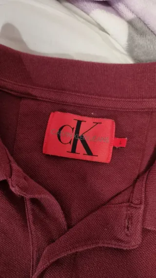 Polo granate burdeos manga larga