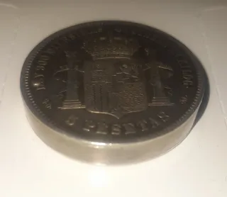 Moneda encendedor Plata Amadeo I Rey 1871*73