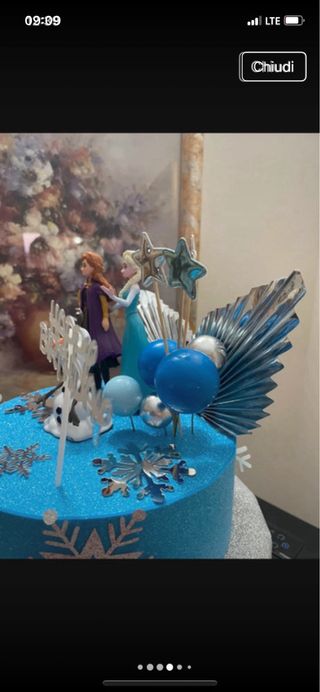 Torta scenografica Frozen