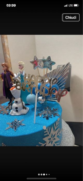 Torta scenografica Frozen