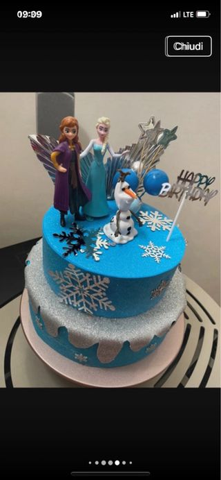 Torta scenografica Frozen