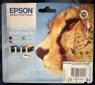Pack 4 Cartuchos Tinta Epson T0715