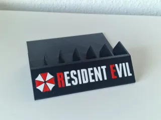 Soporte expositor 6 juegos PS1 Resident Evil