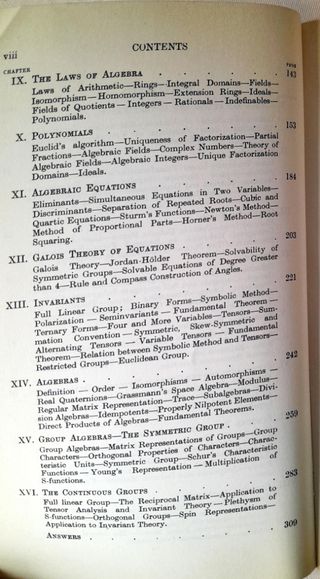 A University Algebra: An Introduction to Classi...