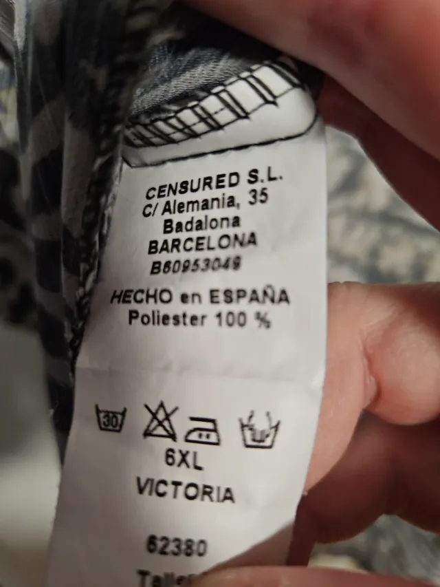 Kaftán Censured Talla 6XL