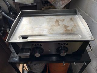Plancha industrial a gas
