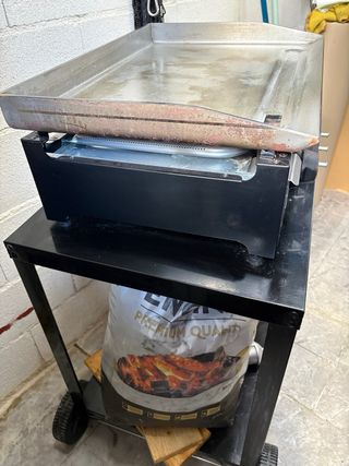 Plancha industrial a gas