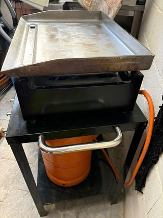 Plancha industrial a gas