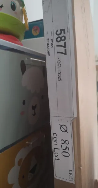 Specchio tondo LED Kios 85cm - nuovo!