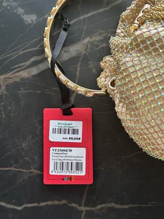 Bolso fiesta dorado