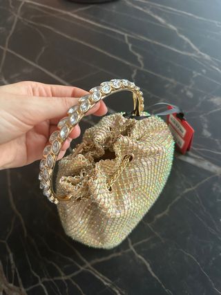 Bolso fiesta dorado