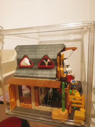 Lote Playmobil Granja + VW T1 con urna