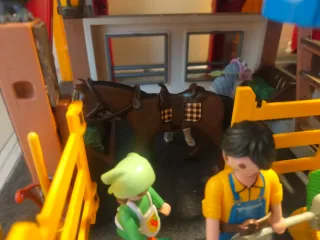 Lote Playmobil Granja + VW T1 con urna