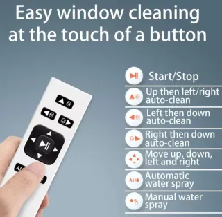 Robot limpiacristales por succión sin estrenar