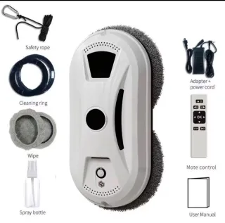 Robot limpiacristales por succión sin estrenar