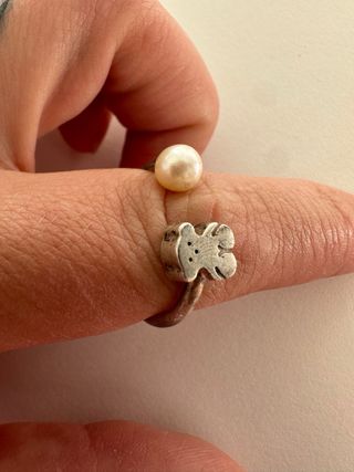 Anillo Tous Oso con Perla