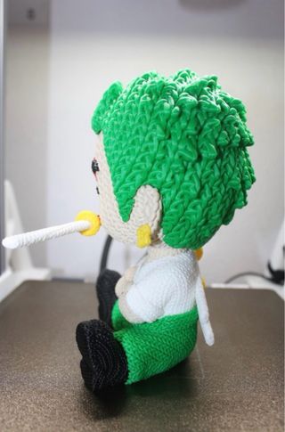 Zoro Crochet Figura.