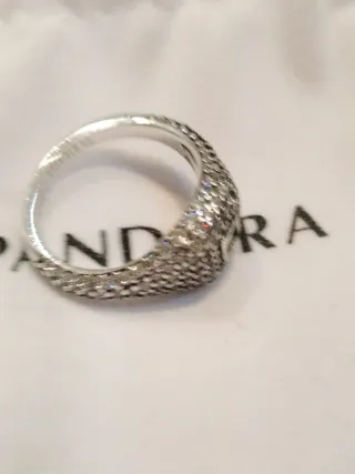 Anillo Pandora Plata Pavé