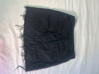 Falda vaquera negra Zara Talla S/36