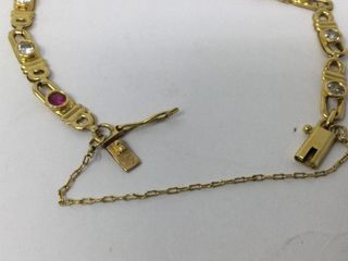 E456017-0 Pulsera Oro 18K Con Circonita