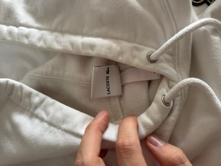 Sudadera Supreme x Lacoste Live Blanca