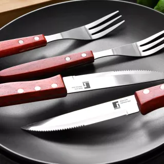 ¡¡-46%!! | Bergner - 4 Tenedores BBQ Acero Inox