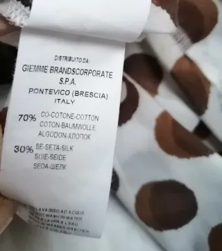 Camicia Archivio 67 Pois Marrone Bianco